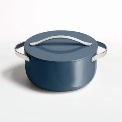 Crate & Barrel Caraway ® 6.5-qt. Navy Ceramic Nonstick Dutch Oven In Blue