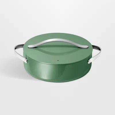 Crate & Barrel Caraway ® Cookware Plus 6-qt. Sage Ceramic Nonstick Rondeau Pan In Green