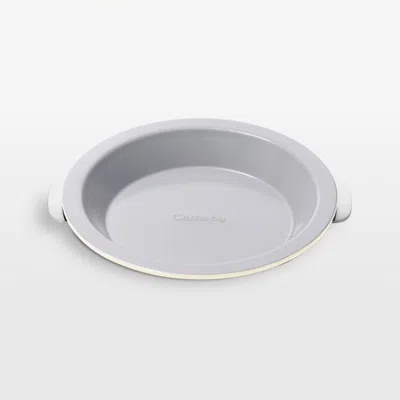 Crate & Barrel Caraway ® Cream 9" Ceramic Nonstick Pie Dish In White