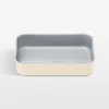 Crate & Barrel Caraway ® Cream Ceramic Nonstick Mini Rectangular Baking Pan In Neutral