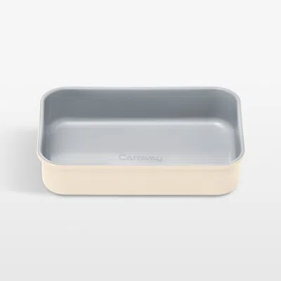 Crate & Barrel Caraway ® Cream Ceramic Nonstick Mini Rectangular Baking Pan In Neutral