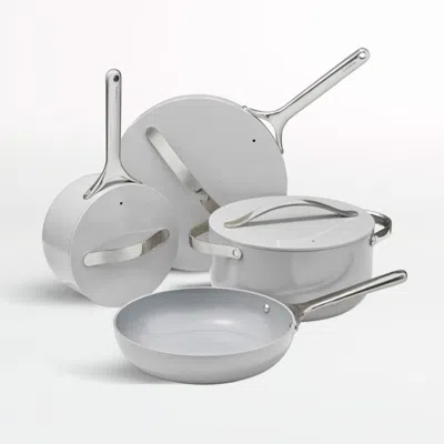 Crate & Barrel Caraway ® Grey Ceramic Nonstick 12-piece Cookware Set