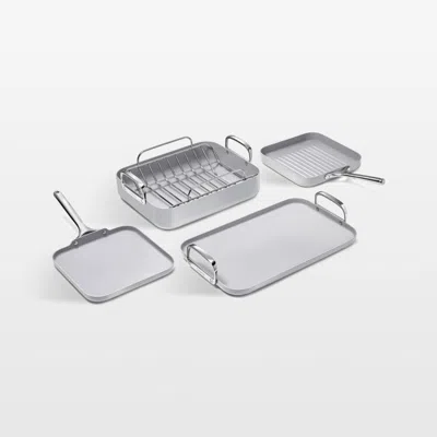 Crate & Barrel Caraway ® Grey Ceramic Nonstick 7-piece Cookware Set