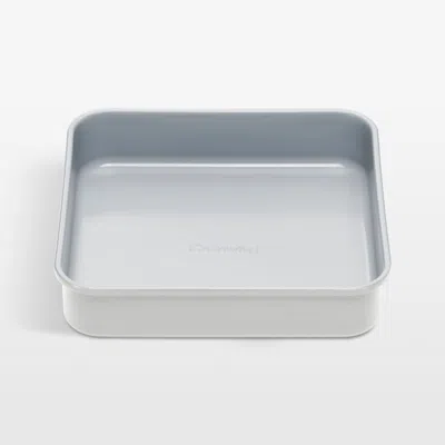 Crate & Barrel Caraway ® Grey Nonstick Ceramic Square Pan In Gray