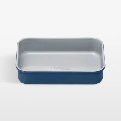 Crate & Barrel Caraway ® Navy Ceramic Nonstick Mini Rectangular Baking Pan In Blue