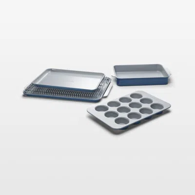 Crate & Barrel Caraway ® Navy Non-toxic Ceramic Nonstick 6-piece Half Bakeware Set In Blue