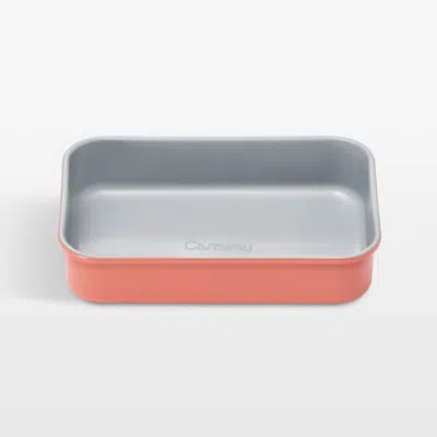 Crate & Barrel Caraway ® Perracotta Ceramic Nonstick Mini Rectangular Baking Pan In Pink