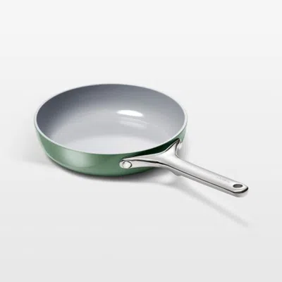 Crate & Barrel Caraway ® Sage Ceramic Nonstick 8" Mini Fry Pan In Green