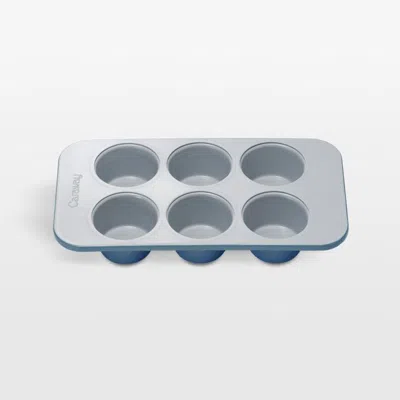 Crate & Barrel Caraway ® Slate Ceramic Nonstick 6-cup Muffin Pan In Grey