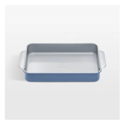 Crate & Barrel Caraway ® Slate Ceramic Nonstick Rectangle Pan With Handles In Blue