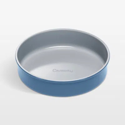 Crate & Barrel Caraway ® Slate Ceramic Nonstick Round Baking Pan In Blue