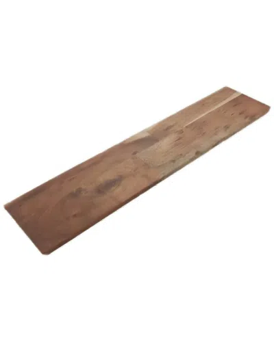 Crate & Barrel Carson Acacia Cheeseboard In Brown