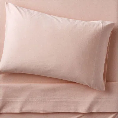 Crate & Barrel Comfy Tee Organic Cotton Jersey Pink Twin Xl Sheet Set