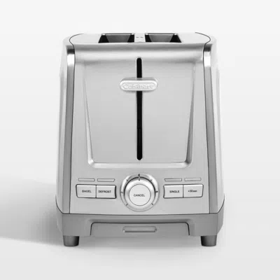 Crate & Barrel Cuisinart ® 2-slice Xl Slot Stainless Steel Toaster In Gray