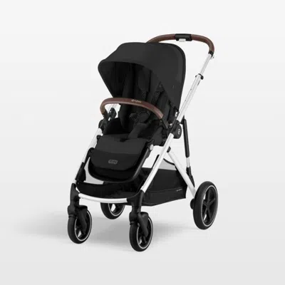 Crate & Barrel Cybex Gazelle S Moon Black Modular Baby Stroller With Silver Frame