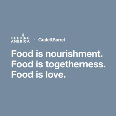 Crate & Barrel Donate $1 To Feeding America In Blue