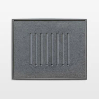 Crate & Barrel Dorai Home Dish Drying Stone In Slate In Gray