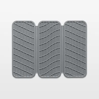 Crate & Barrel Dorai Home Drift Dish Pad In Ash In Gray