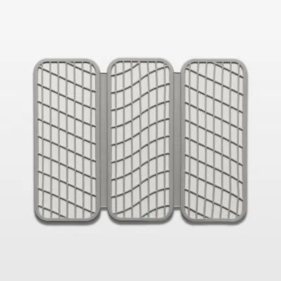 Crate & Barrel Dorai Home Drift Dish Pad In Sandstone In Gray