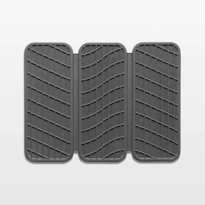 Crate & Barrel Dorai Home Drift Dish Pad In Slate In Gray