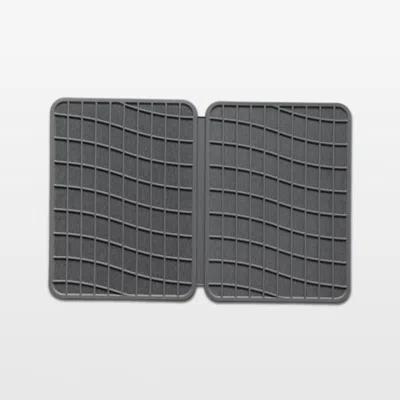 Crate & Barrel Dorai Home Large Dish Pad In Slate In Gray