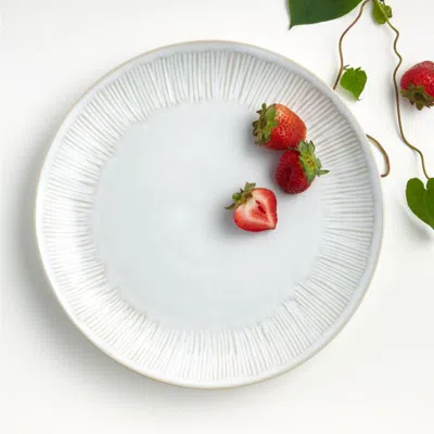 Crate & Barrel Dover White Dinner Plate