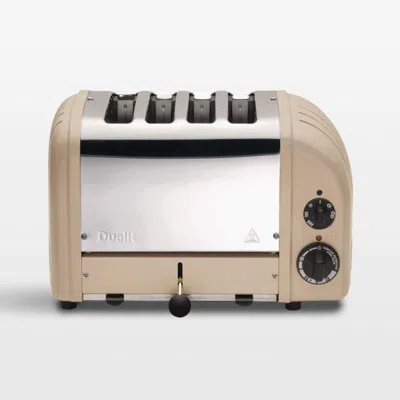 Crate & Barrel Dualit Classic 4-slice Toaster In Sand In White