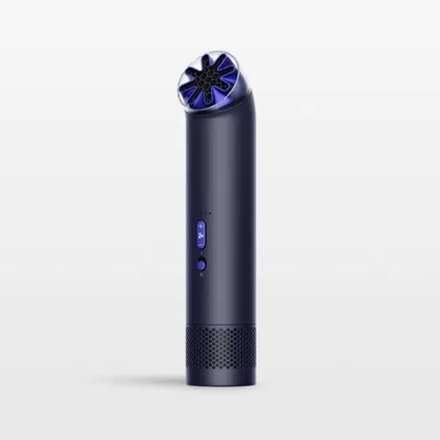 Crate & Barrel Dyson Handheld Fan In Ink/cobalt In Blue