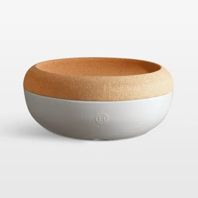 Crate & Barrel Emile Henry Creme Large Fruit Storage Bowl In White