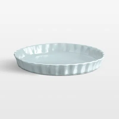 Crate & Barrel Emile Henry Foam Tart Round Baking Dish In Blue