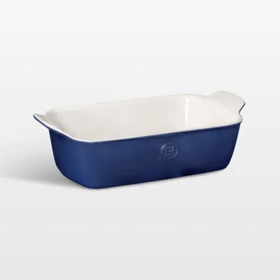 Crate & Barrel Emile Henry Modern Classic Twilight Blue Loaf Dish