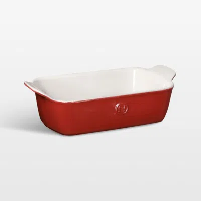 Crate & Barrel Emile Henry Modern Classics Rouge Red Loaf Dish