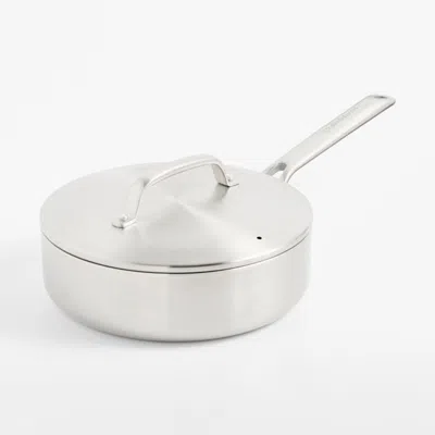Crate & Barrel Evencook Stainless™ 3.25-qt. Stainless Steel Sauté Pan In Silver