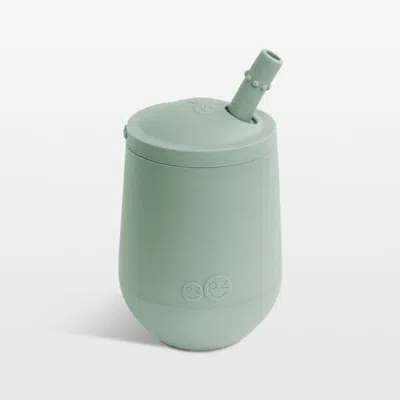 Crate & Barrel Ezpz Mini Toddler Cup With Straw In Gray