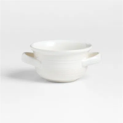 Crate & Barrel Farmhouse Soup Bowl In White