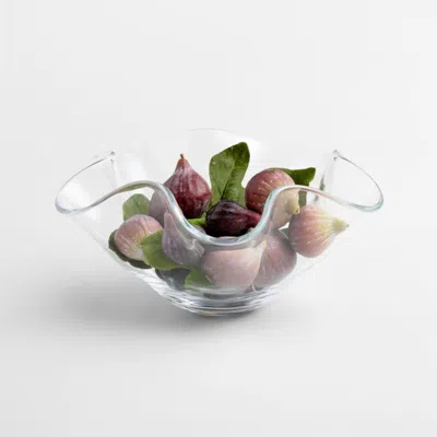 Crate & Barrel Faux Purple Fig Decorative Bowl Filler In Green