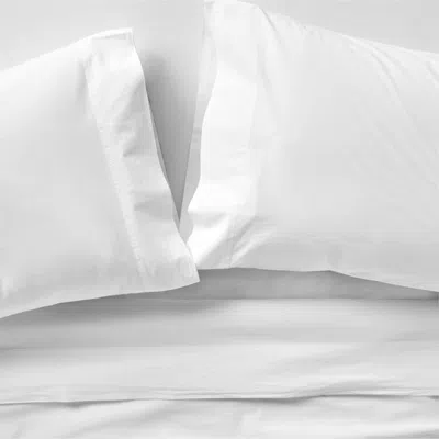 Crate & Barrel Favorite Washed Organic Cotton White Queen Bed Sheet Set
