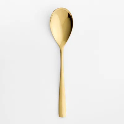 Crate & Barrel Gold Serving Spoon
