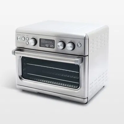 Crate & Barrel Greenpan™ Elite Convection Air Fryer Toaster Oven In Stainless Steel In Silver