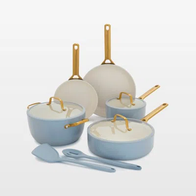 Crate & Barrel Greenpan ™ Reserve Pro Glacier 10-piece Ceramic Nonstick Cookware Set In Black