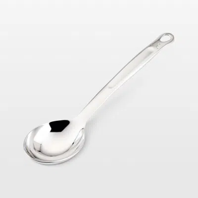 Crate & Barrel Hestan Stainless Steel Deep Spoon In Silver