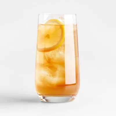 Crate & Barrel Hip 17-oz. Highball Glass In Clear