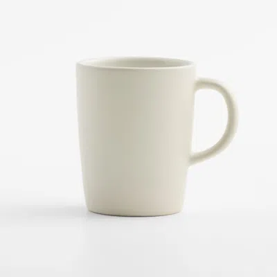 Crate & Barrel Hudson 15-oz. Natural Stoneware Mug In Off White