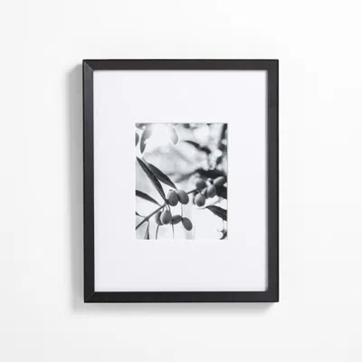 Crate & Barrel Icon Wood 8x10 Black Wall Picture Frame