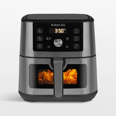 Crate & Barrel Instant Pot® 4-qt. Vortex™ Air Fryer In Stainless Steel In Silver