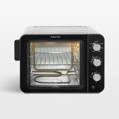 Crate & Barrel Instant Pot® 4-slice Instant Heat Toaster Oven Air Fryer In Black