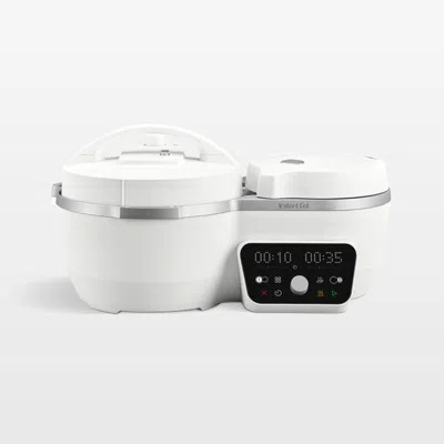 Crate & Barrel Instant Pot® Dual Action 4-qt. Multi-cooker In Sea Salt In White
