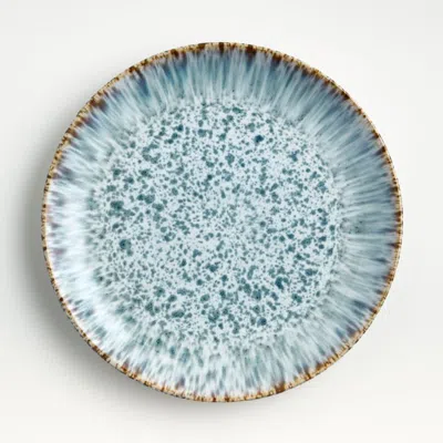 Crate & Barrel Julo Blue And White Dinner Plate