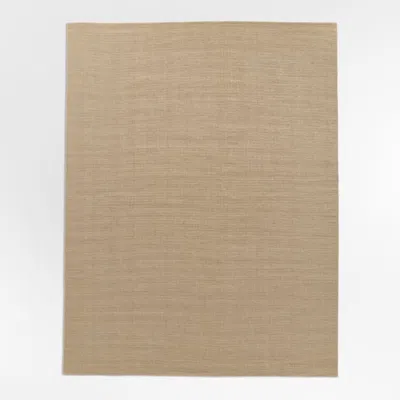 Crate & Barrel Kenmare Wool & Jute Handwoven Linen Beige Area Rug 8'x10' In Neutral