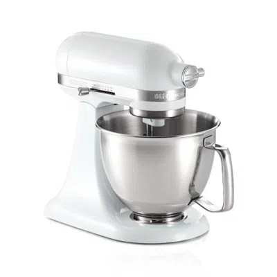 Crate & Barrel Kitchenaid® Artisan® Mini 3.5-quart Tilt-head White Stand Mixer In Silver